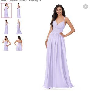 AZAZIE CRYSTAL BRIDESMAID DRESS (WORN ONCE) - LILAC